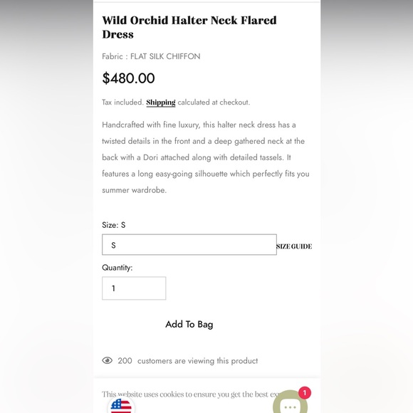 Wild Orchid Halter Neck Flared Dress La Fuori Anthropologie Floral Maxi NWT - Picture 16 of 16